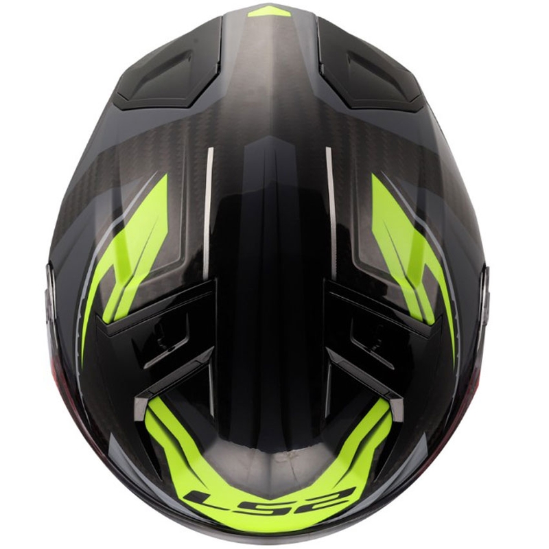 Kask motocyklowy integralny LS2 FF811 Vector II C Savage błyszczący HV żółty