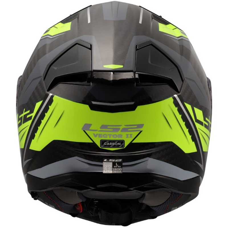 Kask motocyklowy integralny LS2 FF811 Vector II C Savage błyszczący HV żółty
