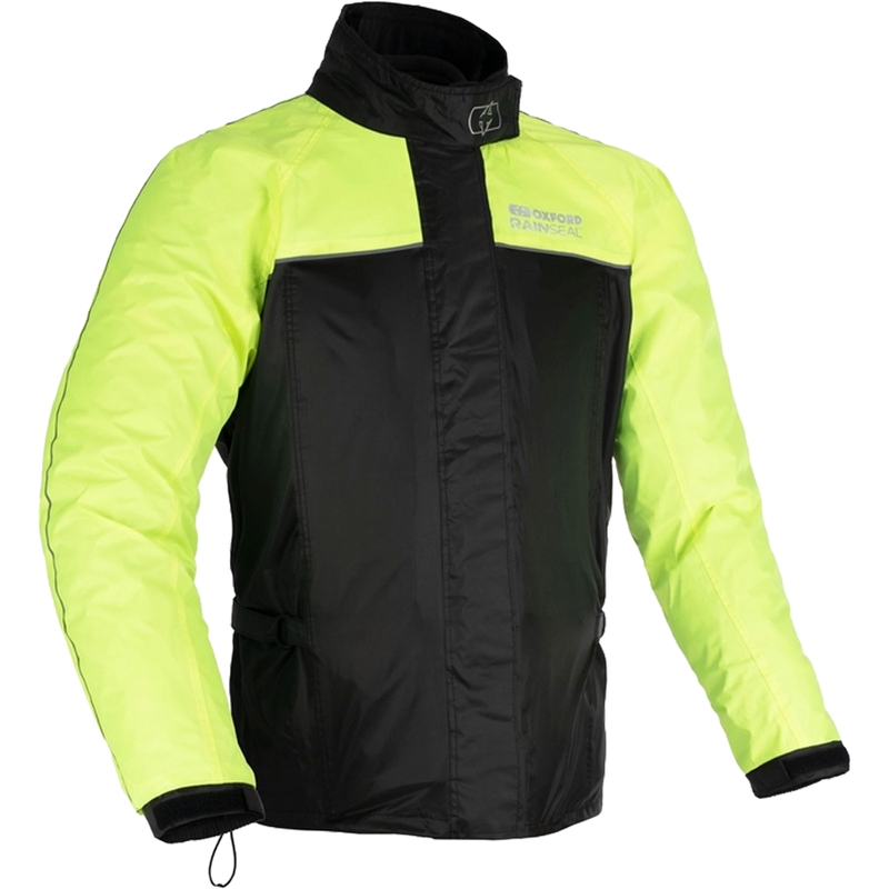 Kurtka przeciwdeszczowa Oxford Rain Seal 22 czarna-fluo żółta