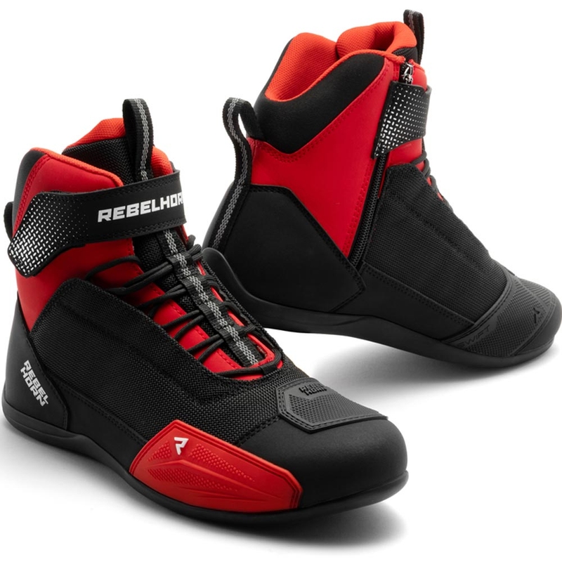 Buty motocyklowe Rebelhorn Swift, czarno-czerwone