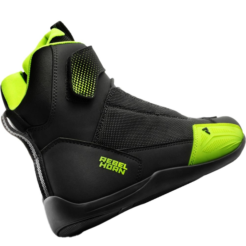Buty motocyklowe Rebelhorn Swift, czarno-fluo-żółte