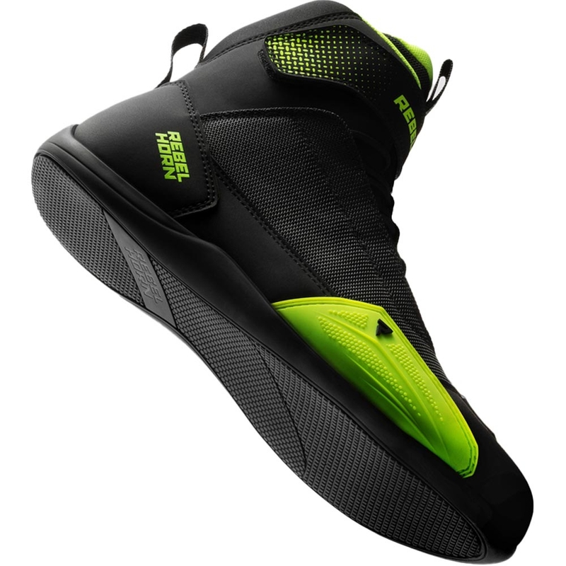 Buty motocyklowe Rebelhorn Swift, czarno-fluo-żółte