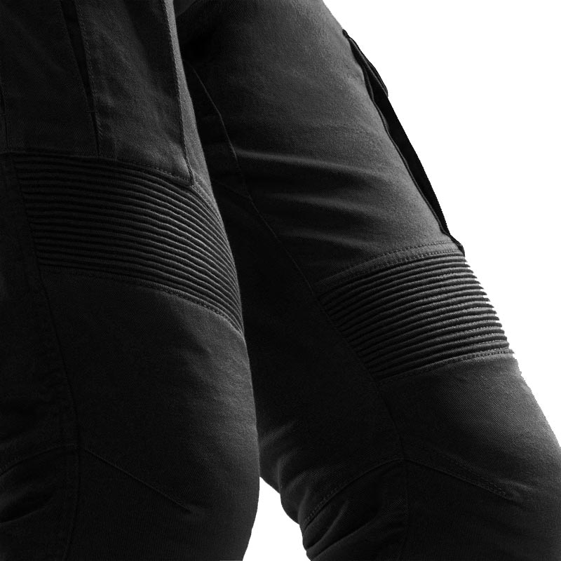 Rebelhorn Faster skrócone jeansy motocyklowe czarne