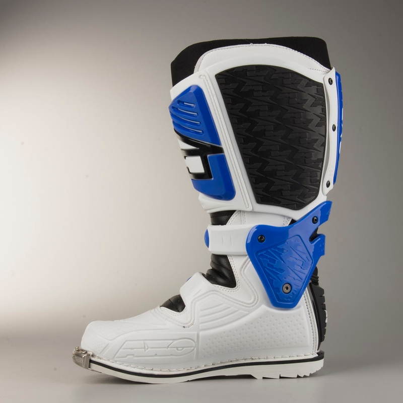 Buty motokrosowe AXO A2 biało-niebieskie wyprzedaż