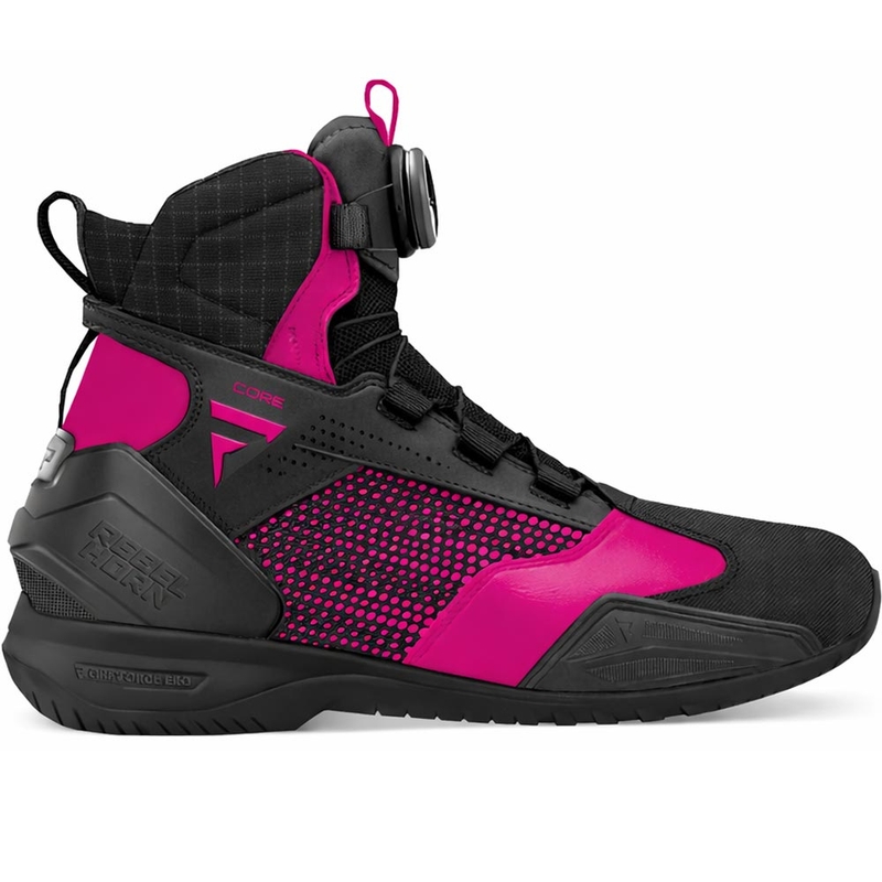 Buty motocyklowe Rebelhorn Core czarno-różowe
