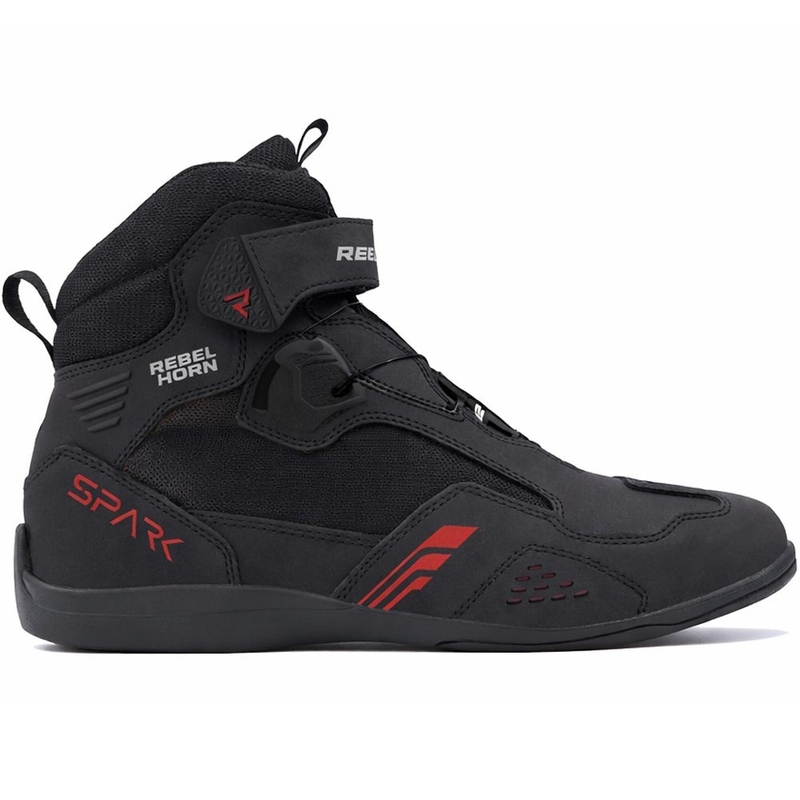 Buty motocyklowe Rebelhorn Spark 3 czarno-czerwone