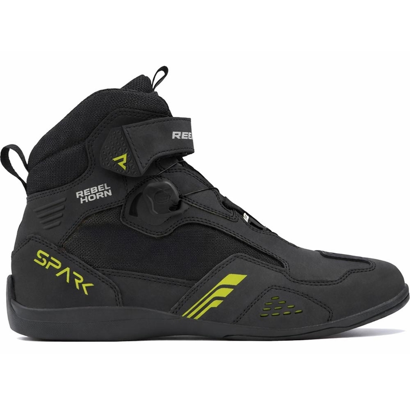 Buty motocyklowe Rebelhorn Spark 3 czarno-fluo-żółte