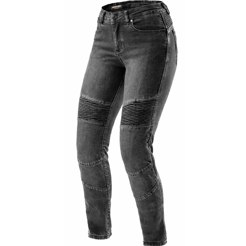 Jeansy motocyklowe damskie Rebelhorn Agness 2 Mono w kolorze spranej czerni