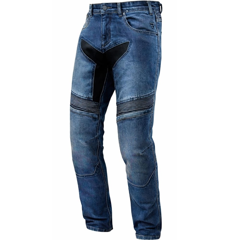Jeansy motocyklowe Rebelhorn Eagle 4 RG, sprany niebieski