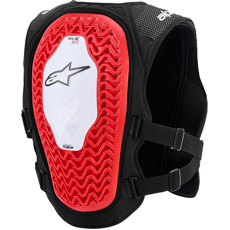 Kamizelka z poduszką powietrzną Alpinestars TECH-AIR®MX PLASMA w kolorze biało-czarno-czerwonym