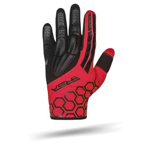Rękawice motocyklowe RSA MX EVO czarno-czerwone