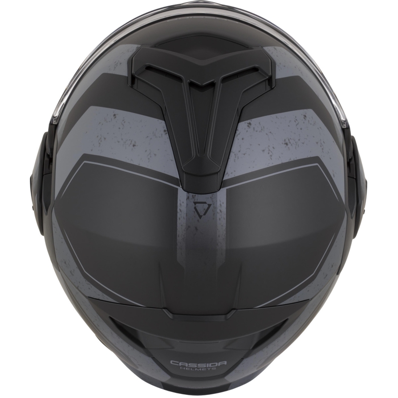 Kask motocyklowy Cassida MultiFlip Korp typu flip-up mat czarno-ciemnoszary-szary