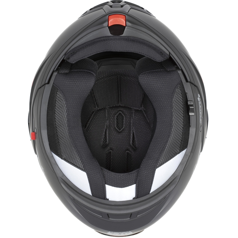 Kask motocyklowy Cassida MultiFlip Korp typu flip-up mat czarno-ciemnoszary-szary