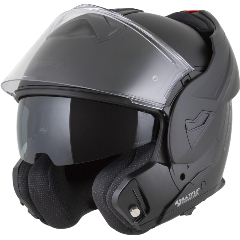 Kask motocyklowy Cassida MultiFlip Korp typu flip-up, mat czarny