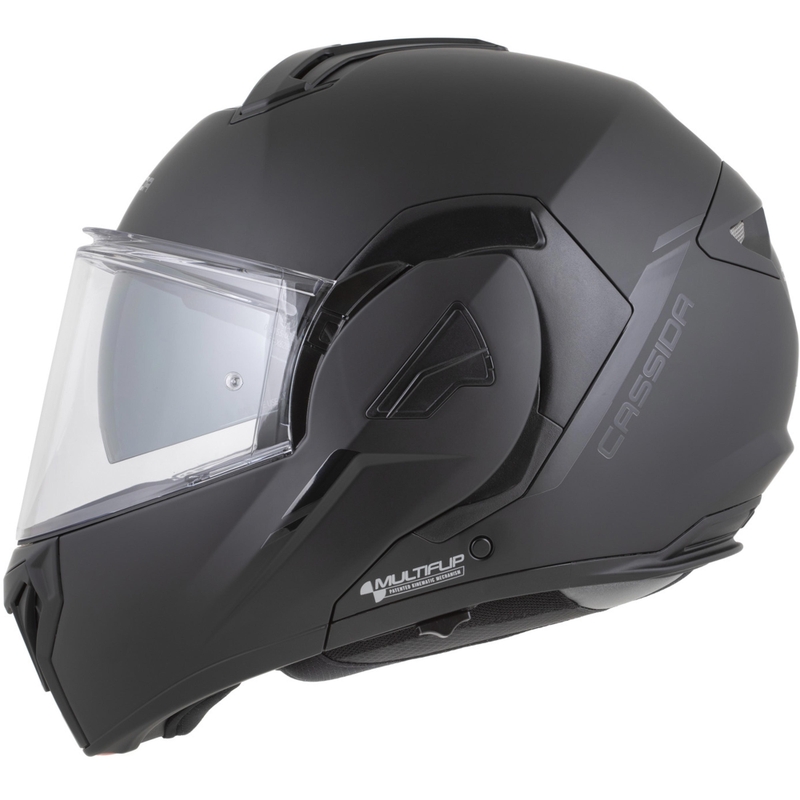 Kask motocyklowy Cassida MultiFlip Korp typu flip-up, mat czarny