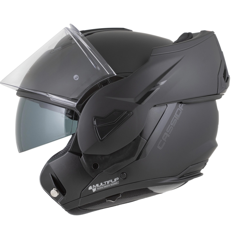 Kask motocyklowy Cassida MultiFlip Korp typu flip-up, mat czarny