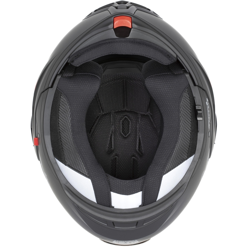 Kask motocyklowy Cassida MultiFlip Solid typu flip-up perłowo-biały-czarny