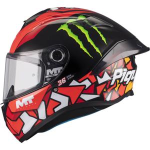 Kask motocyklowy integralny MT Targo S Piqueras B5 czarno-czerwony