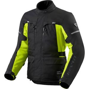 Kurtka motocyklowa Revit Outback 5 H2O czarno-fluo-żółta