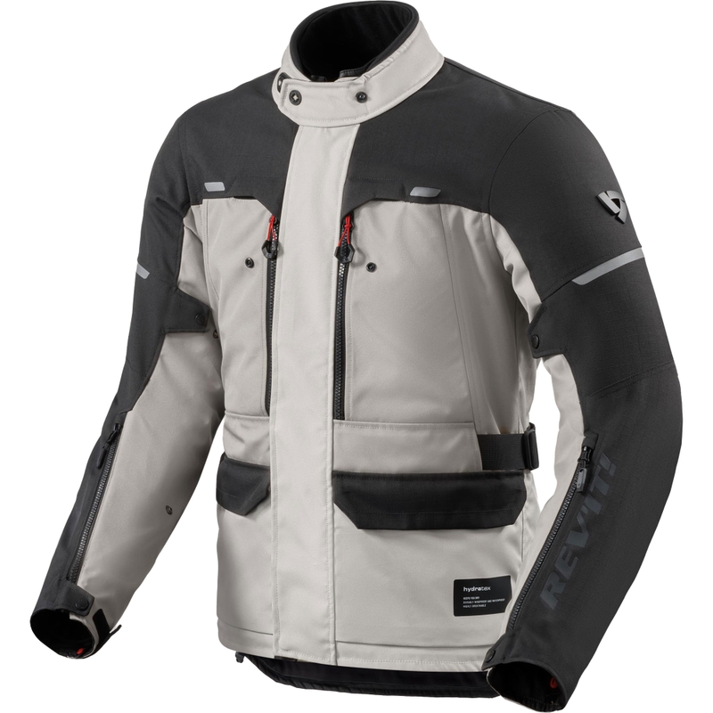 Kurtka motocyklowa Revit Outback 5 H2O srebrno-czarna