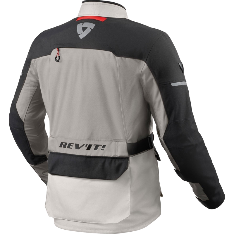 Kurtka motocyklowa Revit Outback 5 H2O srebrno-czarna