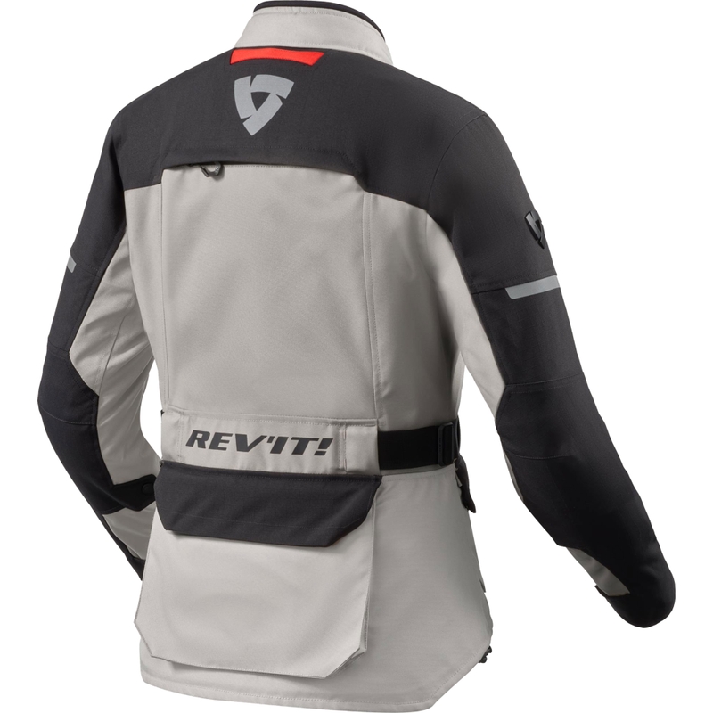Kurtka motocyklowa damska Revit Outback 5 H2O srebrno-czarna