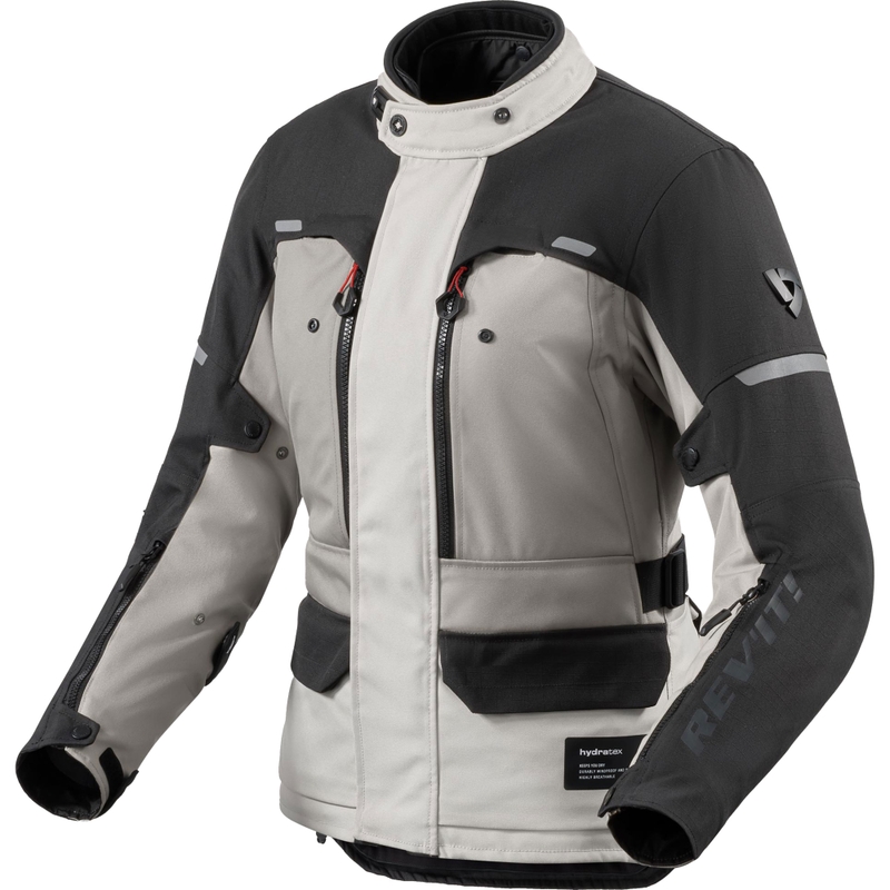 Kurtka motocyklowa damska Revit Outback 5 H2O srebrno-czarna