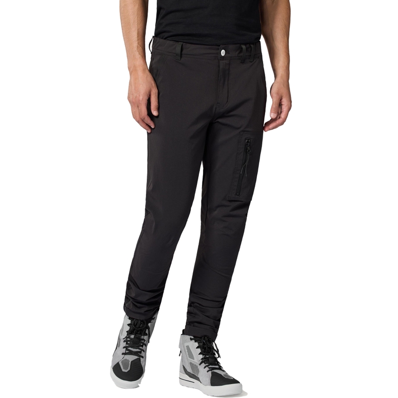 Spodnie motocyklowe Revit Chino Terry Skinny Short w kolorze czarnym