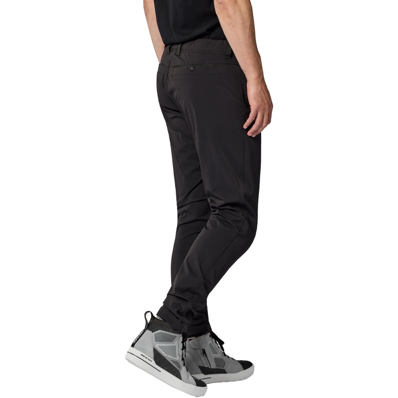 Spodnie motocyklowe Revit Chino Terry Skinny Short w kolorze czarnym