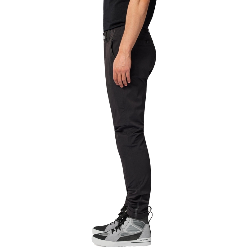 Spodnie motocyklowe Revit Chino Terry Skinny Short w kolorze czarnym