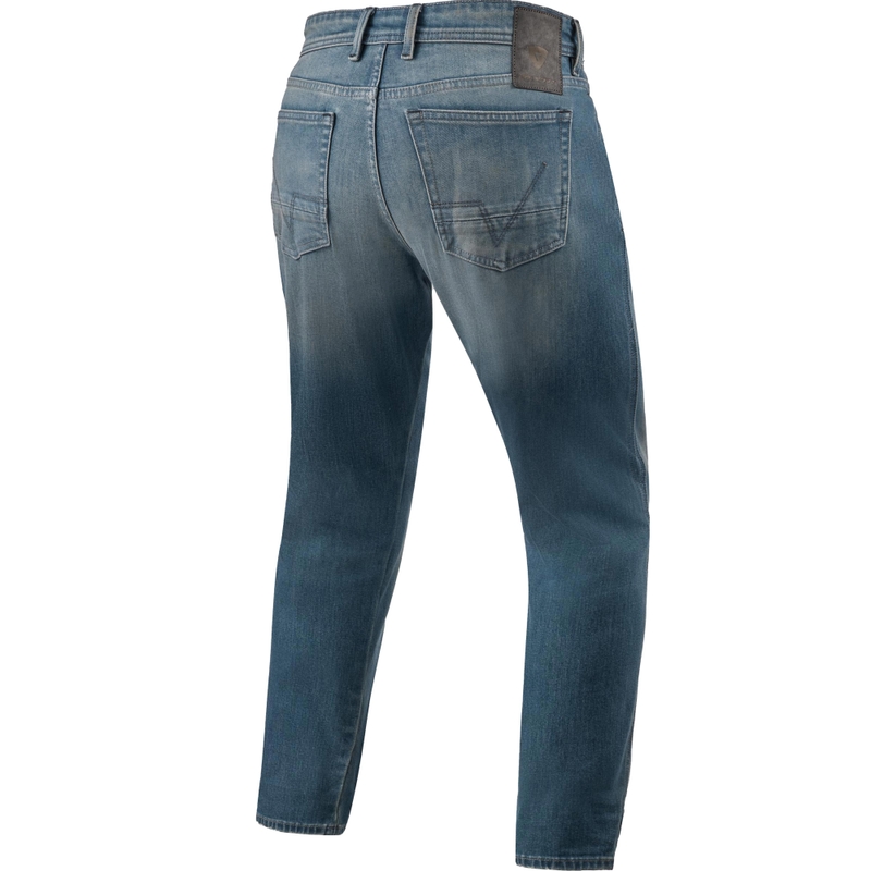 Revit Keegan Tapered Extra Cropped Jeansy motocyklowe w kolorze średnio-niebieskim