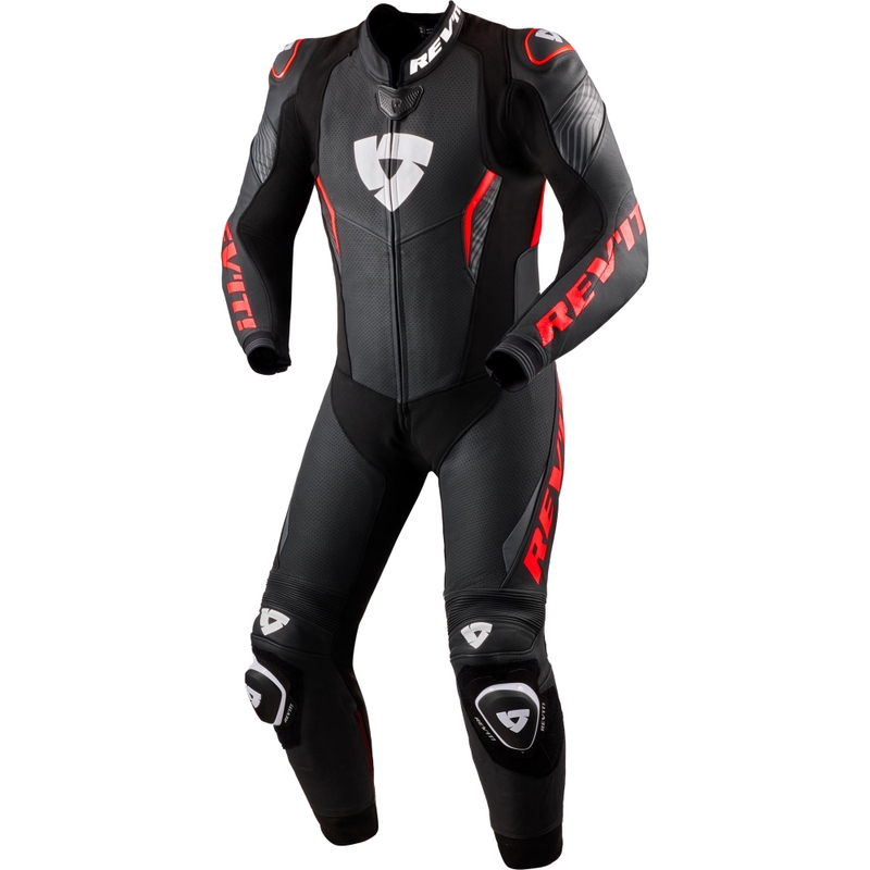 Kombinezon motocyklowy Revit Argon 3 czarno-fluo czerwony