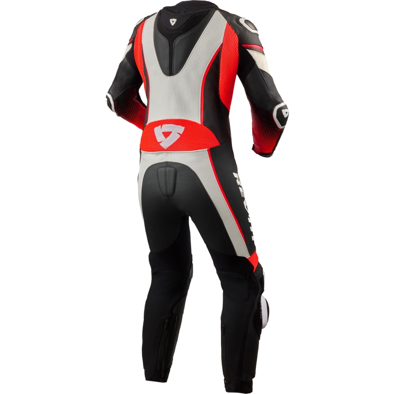 Revit Xena 4 damski kombinezon motocyklowy biało-fluo czerwony