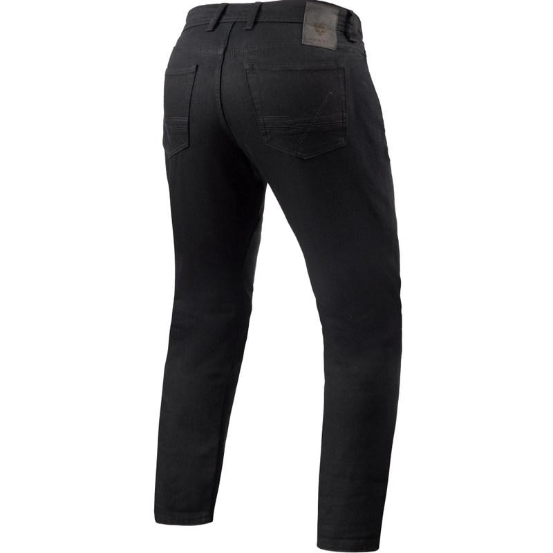 Revit Keegan Tapered Extra Cropped Jeansy motocyklowe w kolorze czarnym