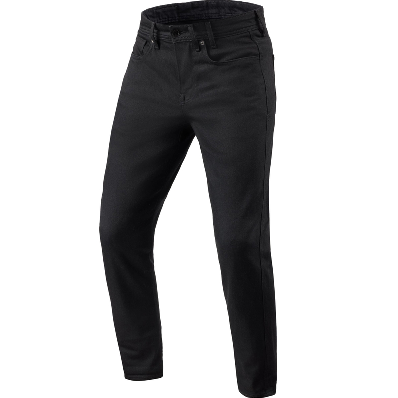 Revit Keegan Tapered Motocyklowe Jeansy Skrócone Czarne