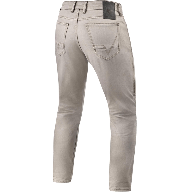 Revit Jamison Slim skrócone jeansy motocyklowe w kolorze piaskowym