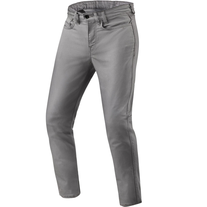 Revit Jamison Slim Extra Cropped Jeansy motocyklowe Szare