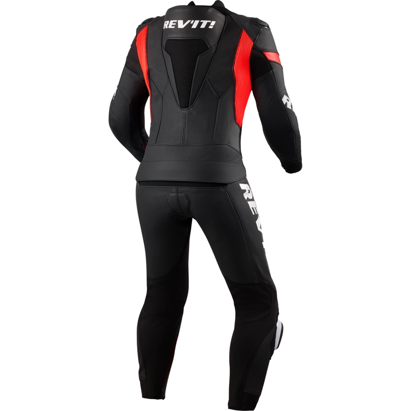 Revit Argon 3 dwuczęściowy kombinezon motocyklowy czarno-fluo czerwony