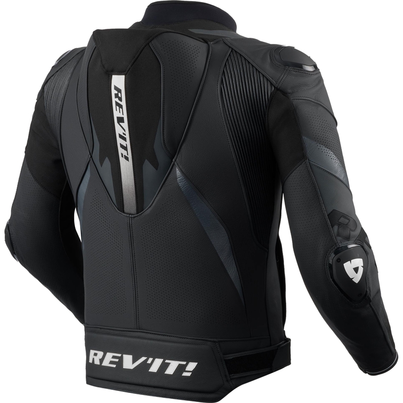 Kurtka motocyklowa skórzana Revit Hyperspeed 3 PRO czarno-antracytowa