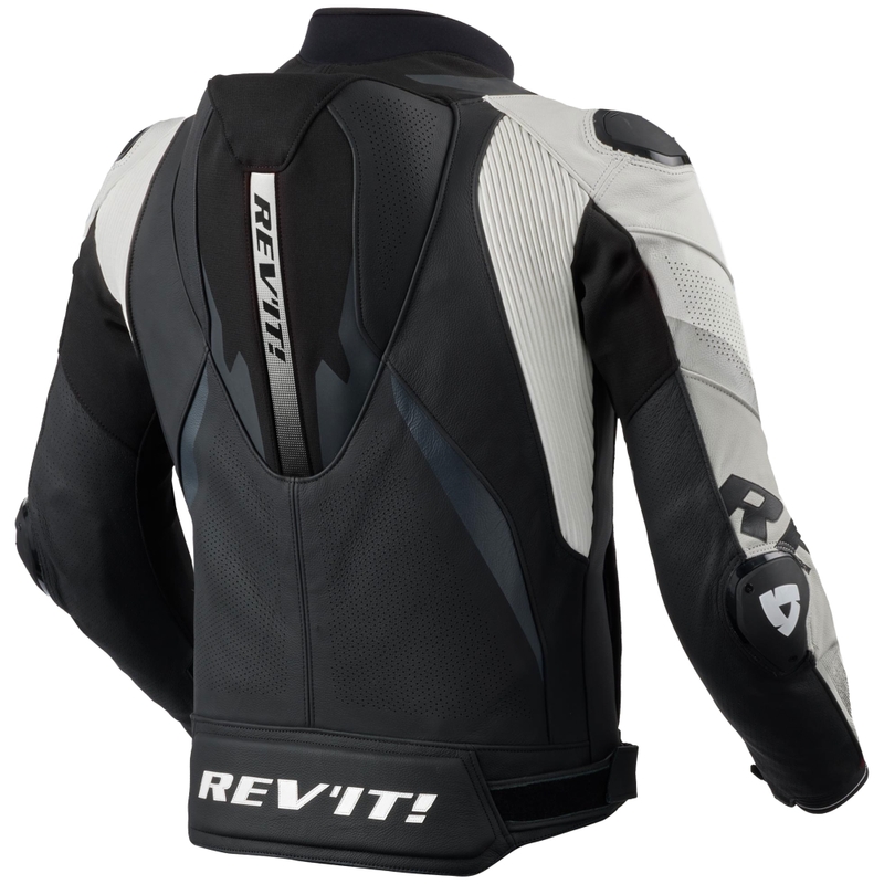 Kurtka motocyklowa skórzana Revit Hyperspeed 3 PRO czarno-biała