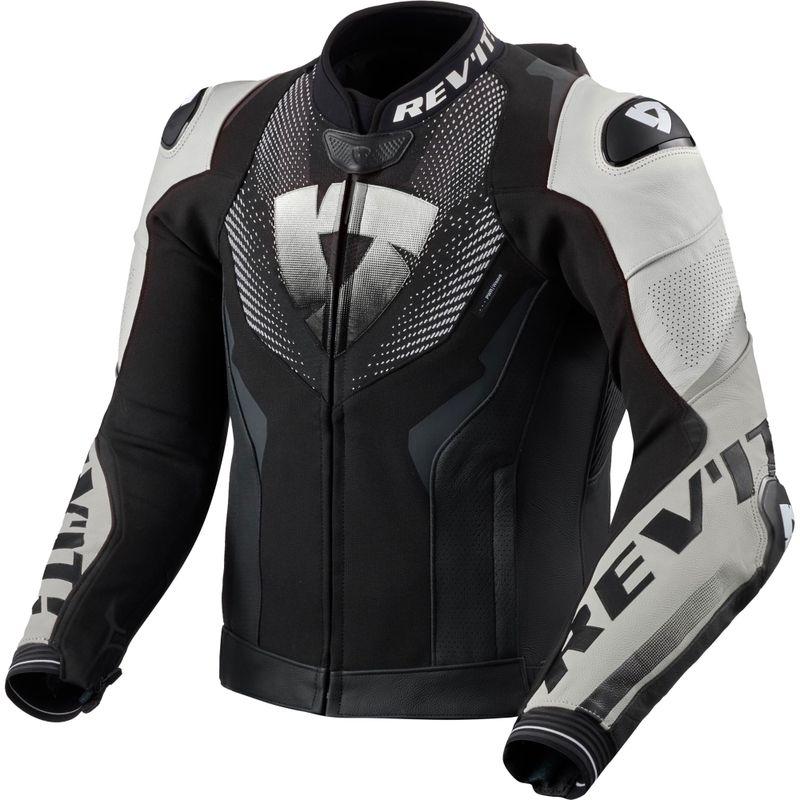 Kurtka motocyklowa skórzana Revit Hyperspeed 3 PRO czarno-biała