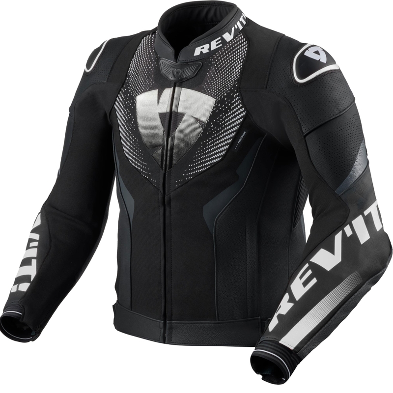 Kurtka motocyklowa skórzana Revit Hyperspeed 3 Air czarno-biała