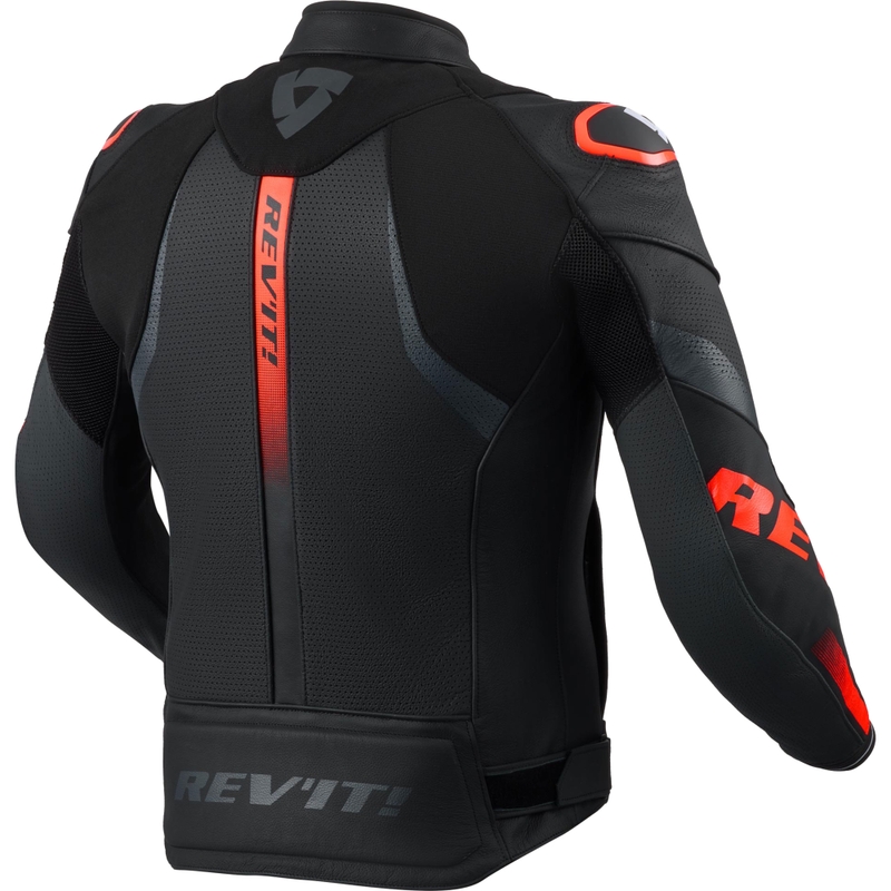 Kurtka motocyklowa skórzana Revit Hyperspeed 3 Air czarno-fluo czerwona