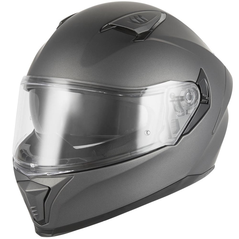 Kask motocyklowy integralny NOX N402, matowy tytan
