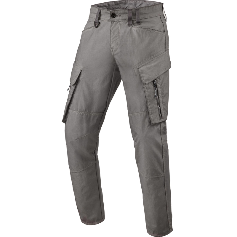 Revit Cargo Tristan Tapered Short Motorcycle Trousers Grey