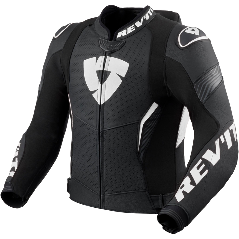 Kurtka motocyklowa skórzana Revit Argon 3 PRO czarno-biała