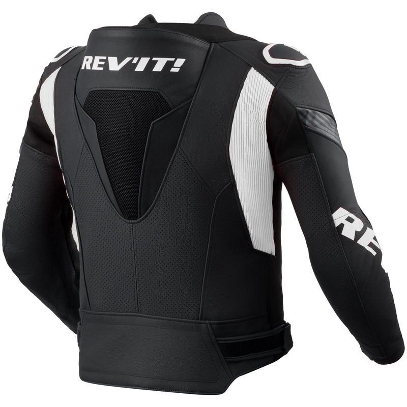 Kurtka motocyklowa skórzana Revit Argon 3 PRO czarno-biała