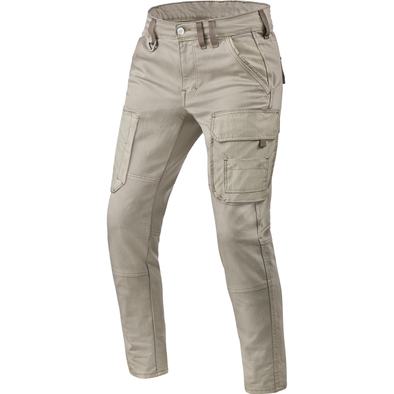 Revit Cargo Brant Slim Extra Cropped Jeansy motocyklowe Sand