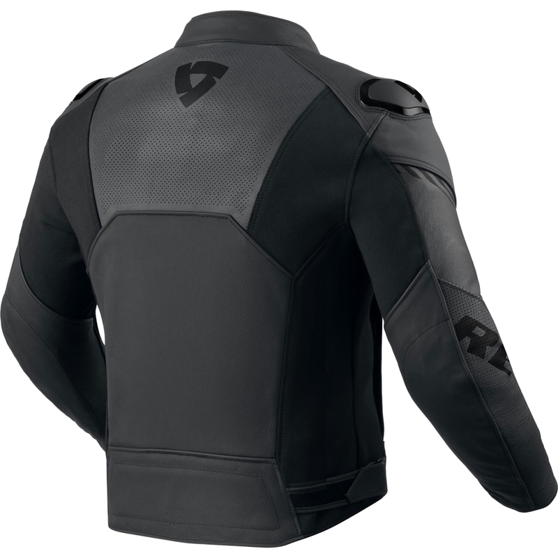 Kurtka motocyklowa skórzana Revit Argon 3 czarno-antracytowa