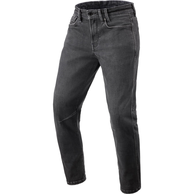 Revit Detroit 3 Tapered Classic Motocyklowe Jeansy Ciemnoczarne